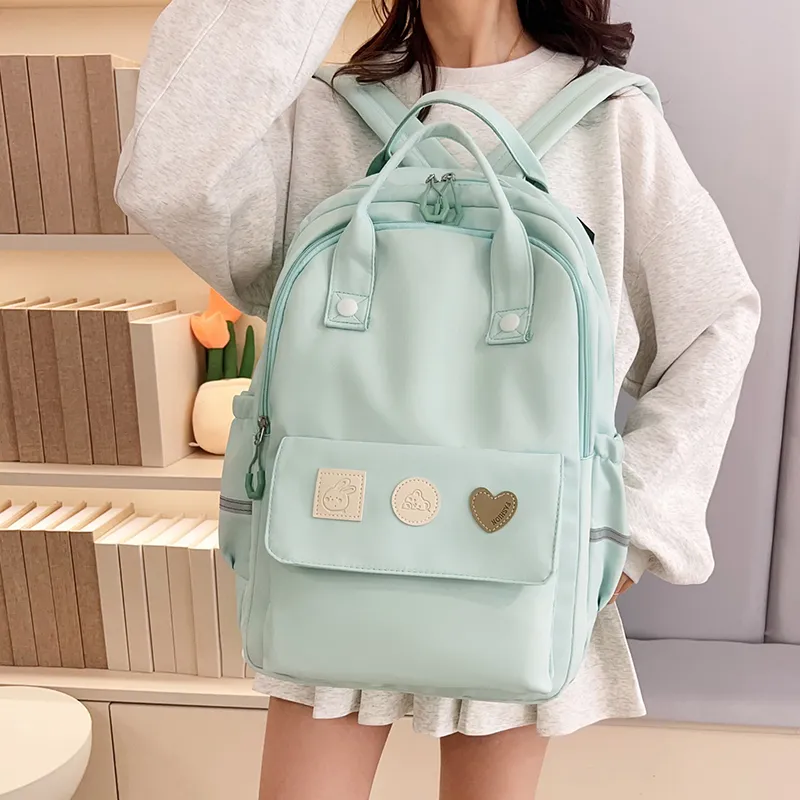 Yalu Nylon Backpack Unisex Multicolor-15