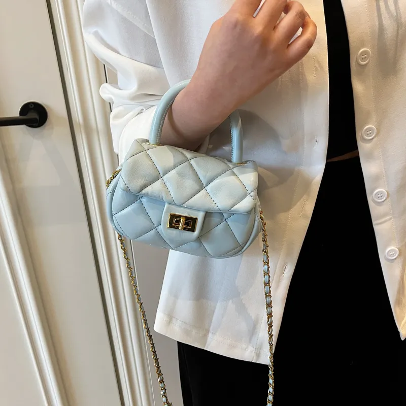 Yalu PU One Shoulder Handbag Women's Black/Blue/Ecru/Pink-11