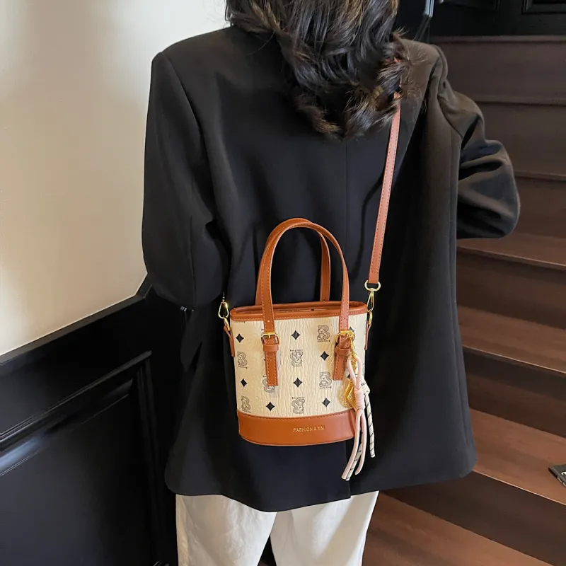 Yalu PU Shoulder Bag, Crossbody Bag, Handbag Women's Black/Ecru/Pink/Brown/Coffee-11
