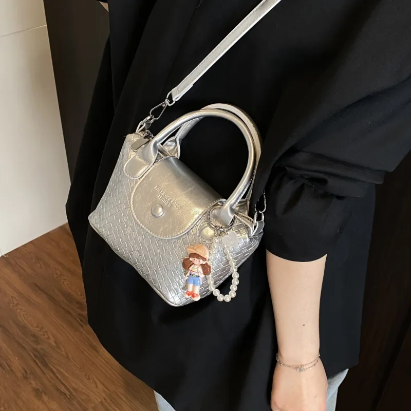 Yalu PU Handbag Regular Women's Light Blue/Yellow/Black/Silver/Ecru-27