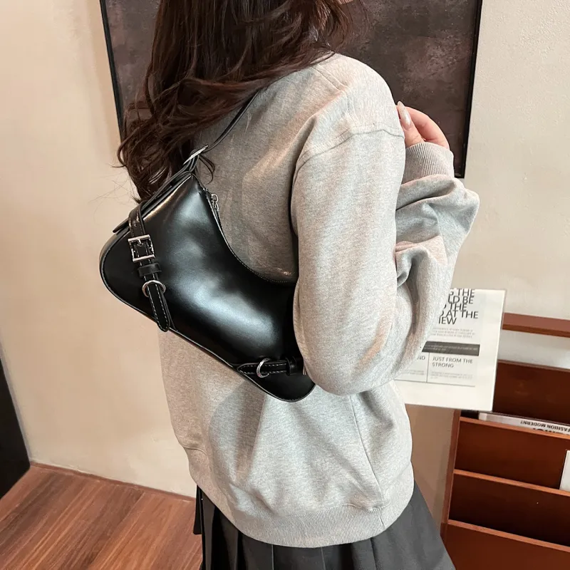 Yalu PU Crossbody Bag, Shoulder Bag Regular Women's Black/Yellow Brown/Ecru/Silver-5