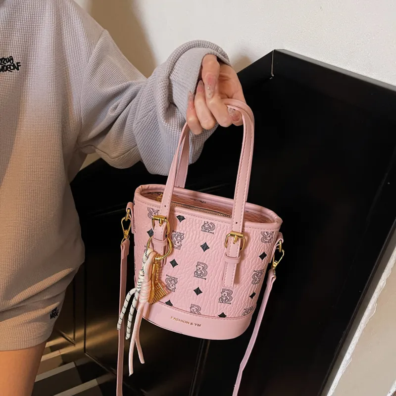 Yalu PU Shoulder Bag, Crossbody Bag, Handbag Women's Black/Ecru/Pink/Brown/Coffee-16