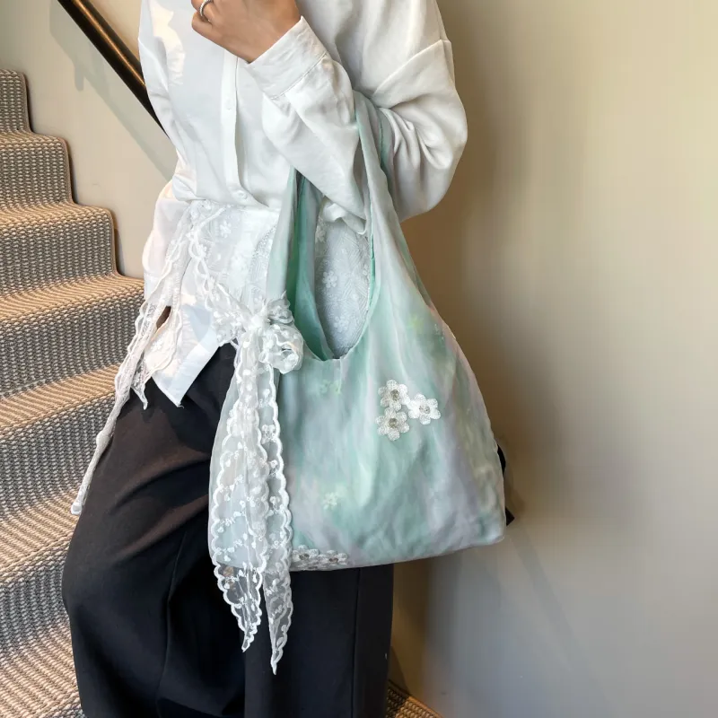 Yalu Chiffon Tote Bag, Shoulder Bag Women's Multicolor-2