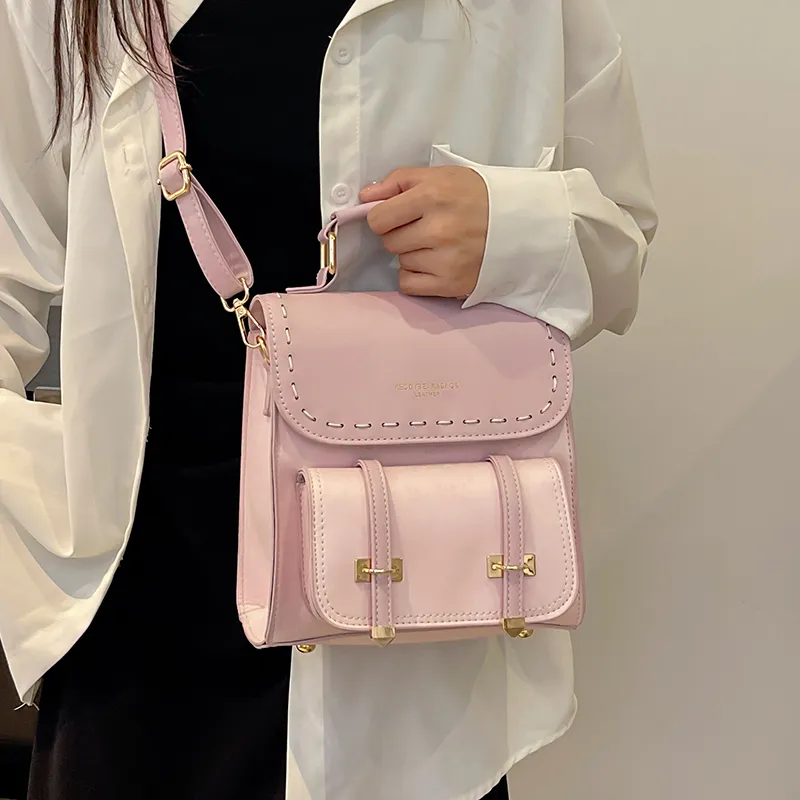 Yalu PU One Shoulder Crossbody Backpack Women's Multicolor-2