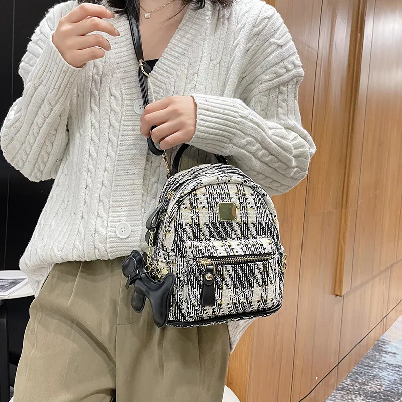 Yalu PU Backpack Regular Women's Black/Blue-2