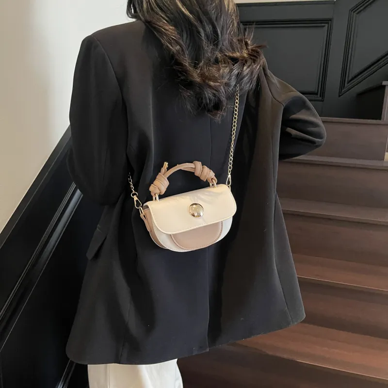 Yalu PU Handbag Women's Black/Pink/Khaki/Silver-17