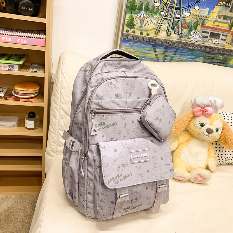 Yalu Nylon Backpack Unisex Multicolor-22