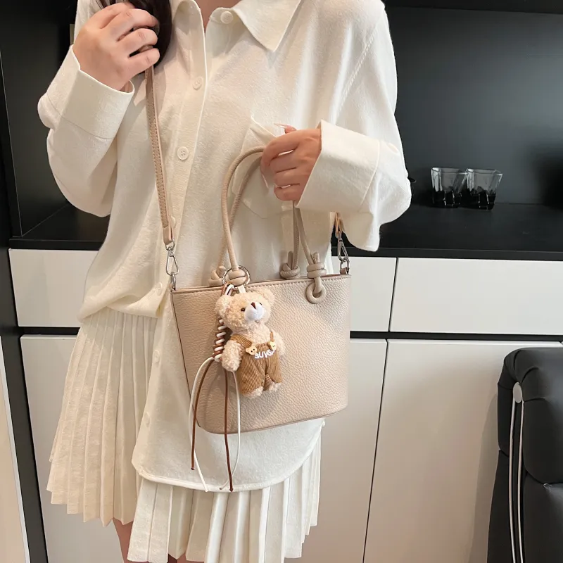 Yalu PU Handbag, Shoulder Bag, Crossbody Bag Regular Women's Black/White/Apricot/Pink-14