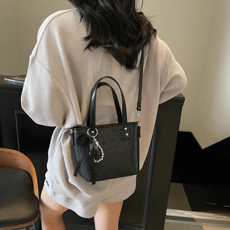 Yalu PU One Shoulder Handbag Women's Black/Pink/Blue/White-4