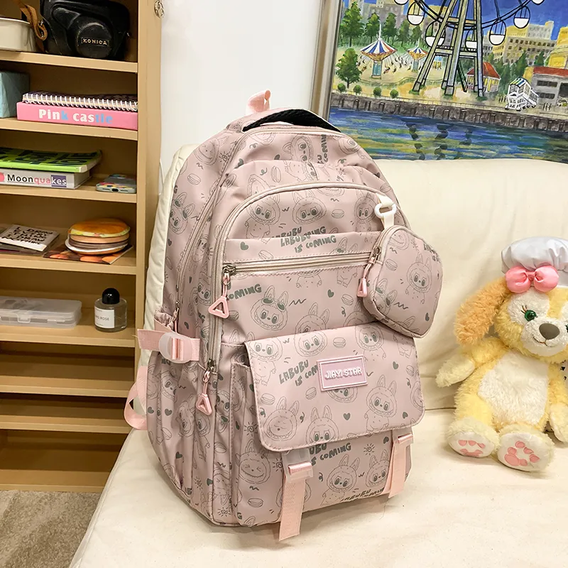 Yalu Nylon Backpack Unisex Multicolor-10