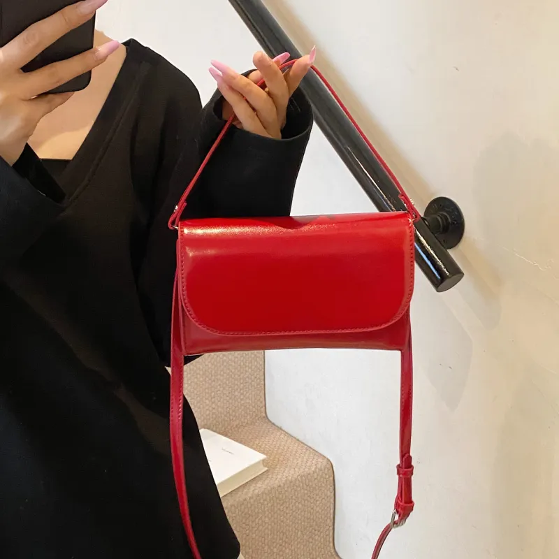 Yalu PU Handbag Women's Silver/Black/Red/Pink/White-17