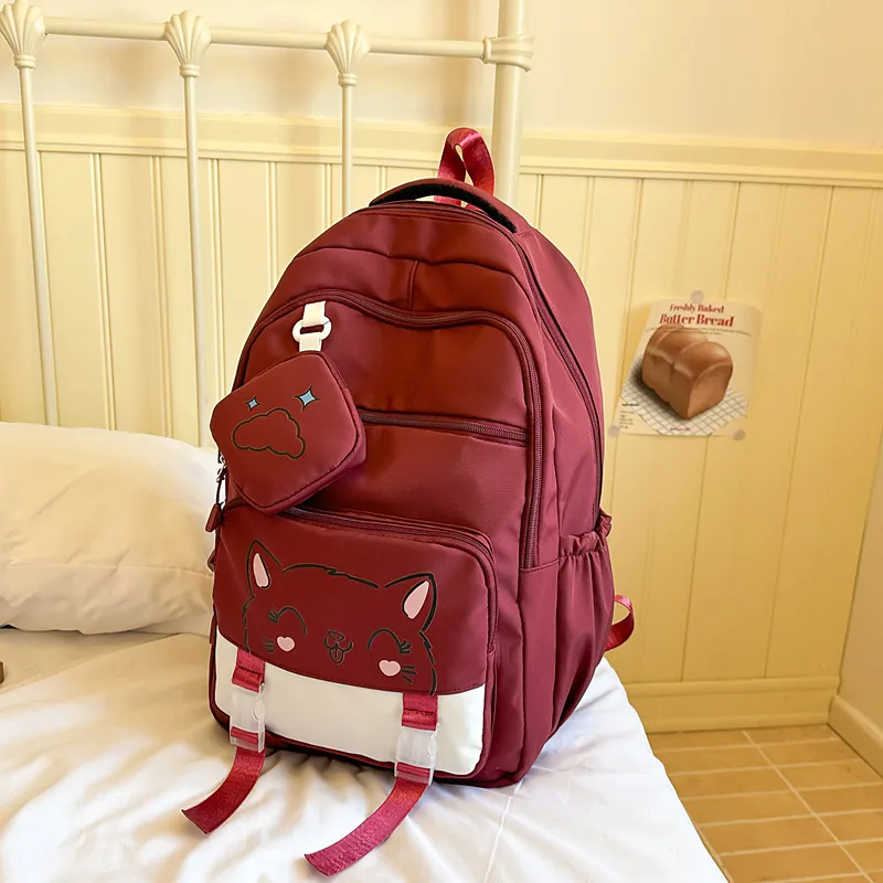 Yalu Nylon Backpack Unisex Multicolor-30