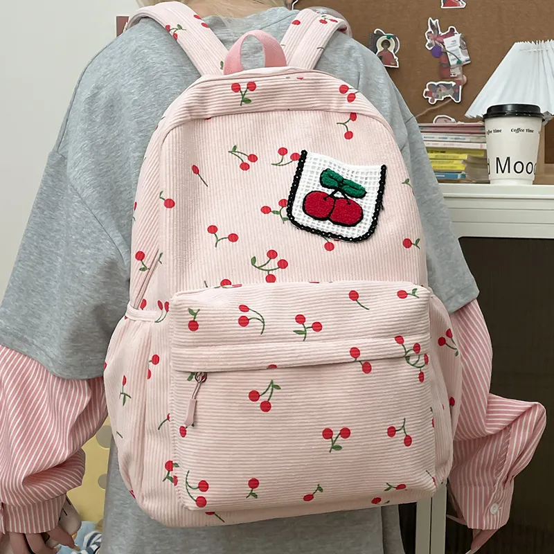 Yalu Canvas Backpack Women's Multicolor-12