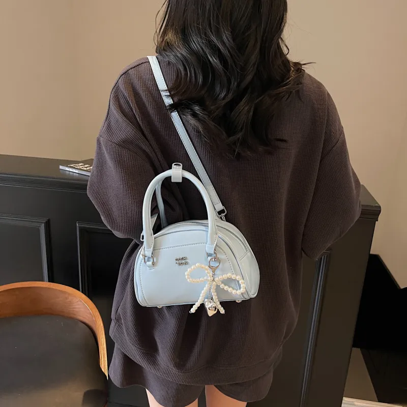Yalu PU One Shoulder Handbag Women's Black/White/Pink/Blue-25