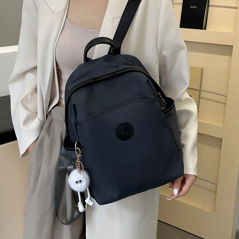 Yalu Nylon Backpack Unisex Ecru/Black Gray/Khaki-10