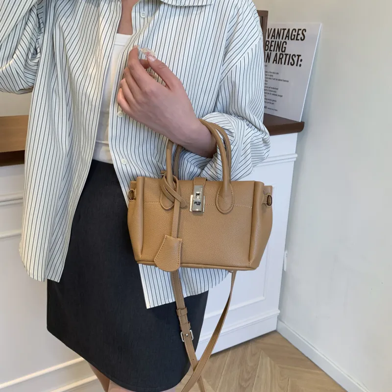 Yalu PU Handbag Women's White/Black/Khaki/Pink-18