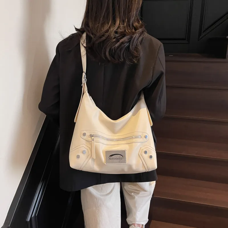 Yalu PU Shoulder Bag, Handbag, Crossbody Bag Regular Women's Black/Ecru/Burgundy/Pink-12