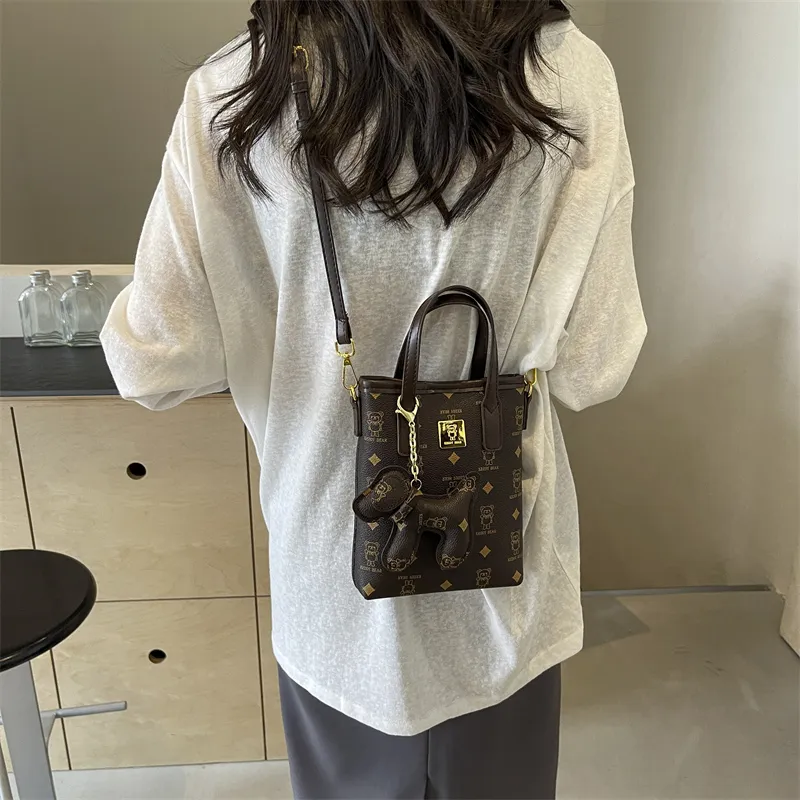 Yalu PU One Shoulder Handbag Women's Ecru/Pink/Brown/Coffee-24