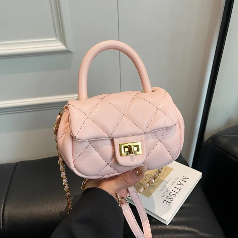 Yalu PU One Shoulder Handbag Women's Black/Blue/Ecru/Pink-23