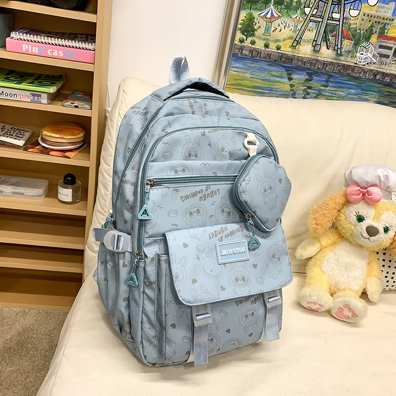 Yalu Nylon Backpack Unisex Multicolor-28