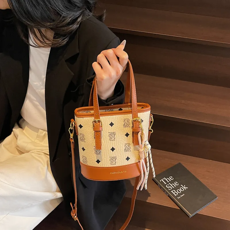 Yalu PU Shoulder Bag, Crossbody Bag, Handbag Women's Black/Ecru/Pink/Brown/Coffee-9