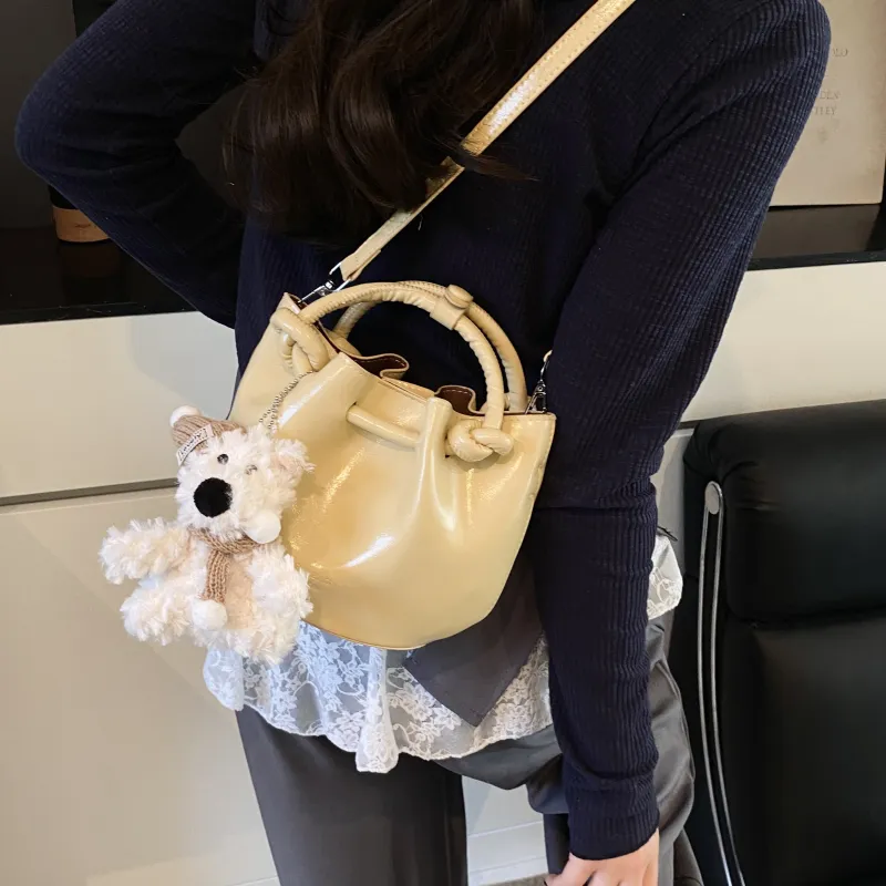 Yalu PU Bucket Bag, Handheld Shoulder Bag, Crossbody Bag, Handbag Regular Women's Multicolor-19