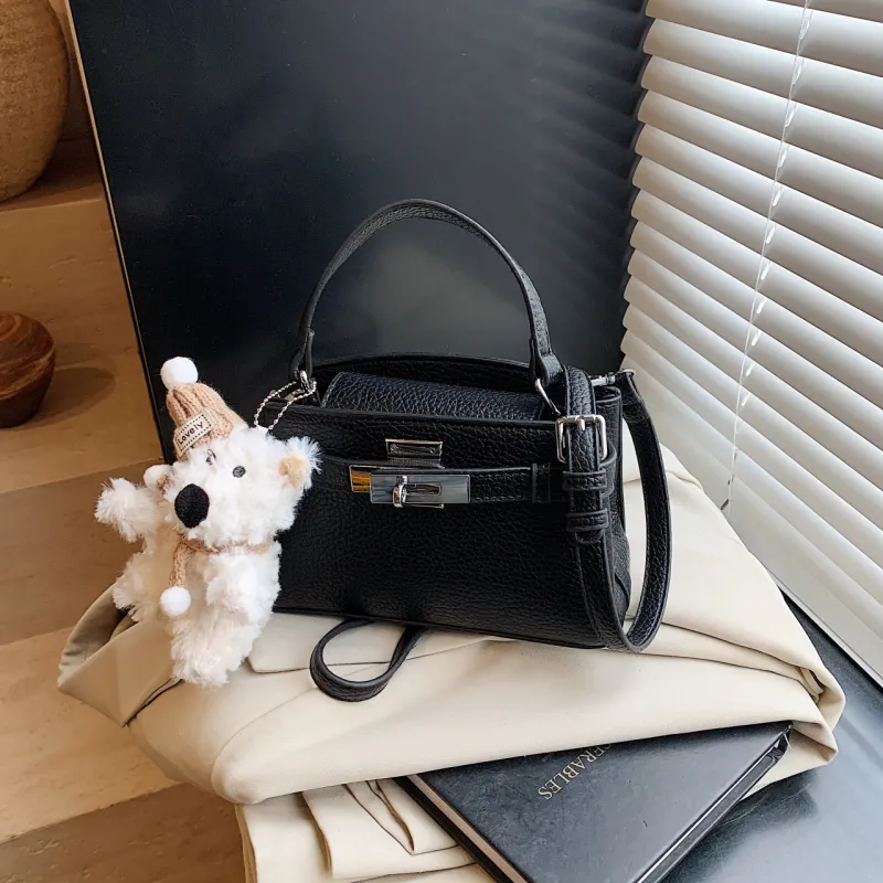 Yalu PU Handbag Regular Women's Black/Yellow/Blue/White-6