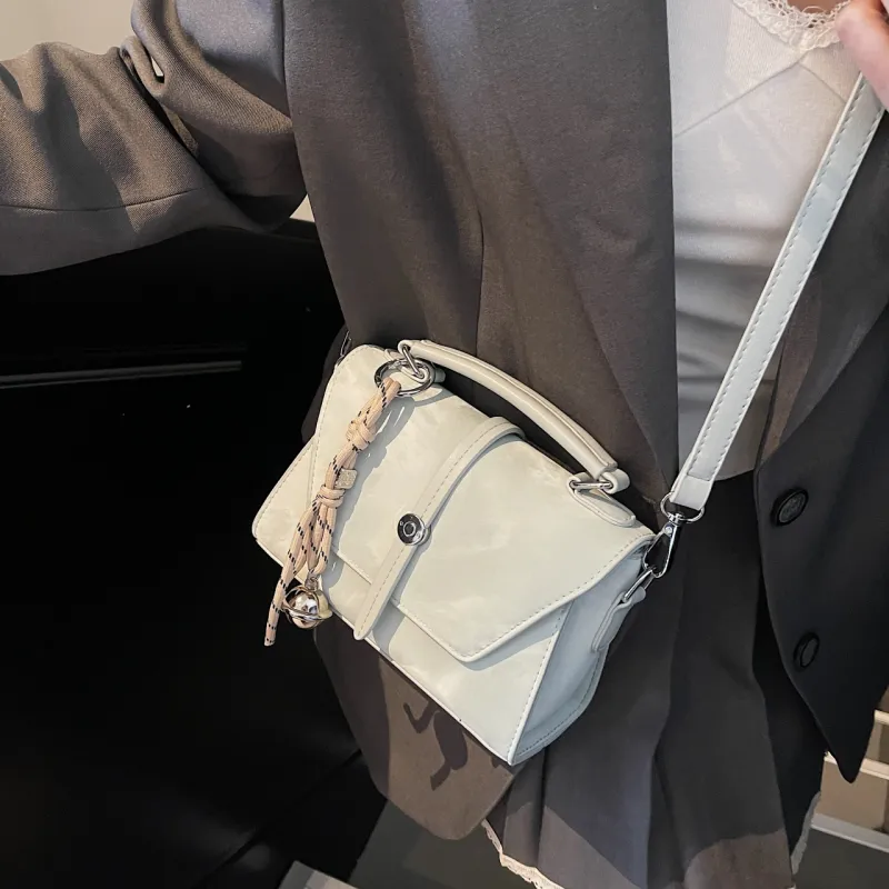 Yalu PU Shoulder Bag, Crossbody Bag, Handbag Women's Black/Pink/Ecru/Blue/Silver-27