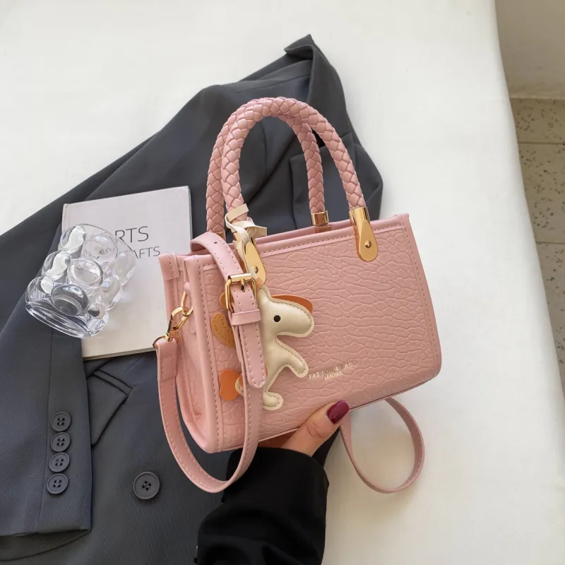 Yalu PU Handbag, Shoulder Bag, Crossbody Bag Women's Black/Pink/Green/Ecru-10