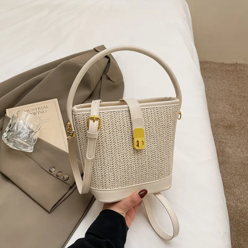 Yalu PU Handbag Women's Black/White/Khaki/Pink/Brown-10