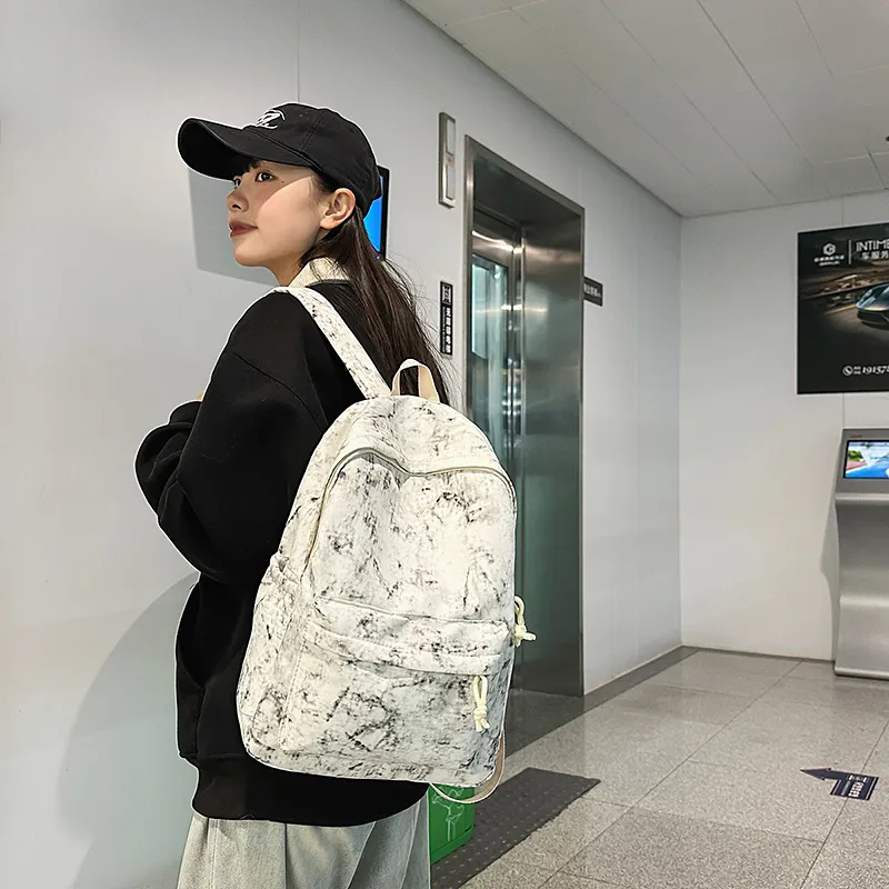 Yalu Nylon Backpack Unisex Multicolor-11