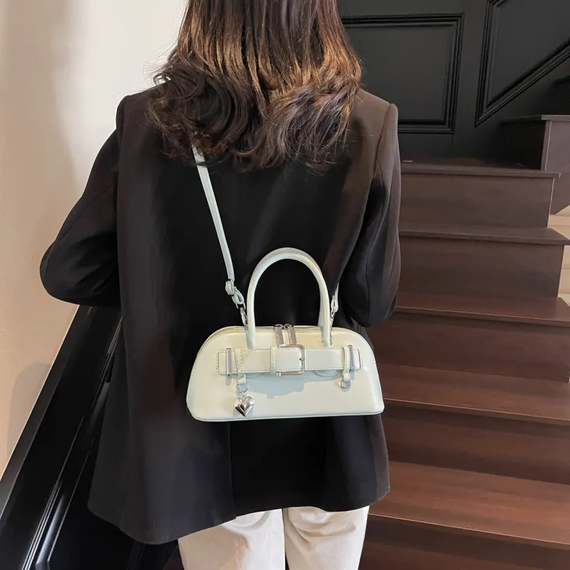 Yalu PU Shoulder Bag, Crossbody Bag, Handbag Women's Black/Ecru/Silver/Pink/Green/Blue-40