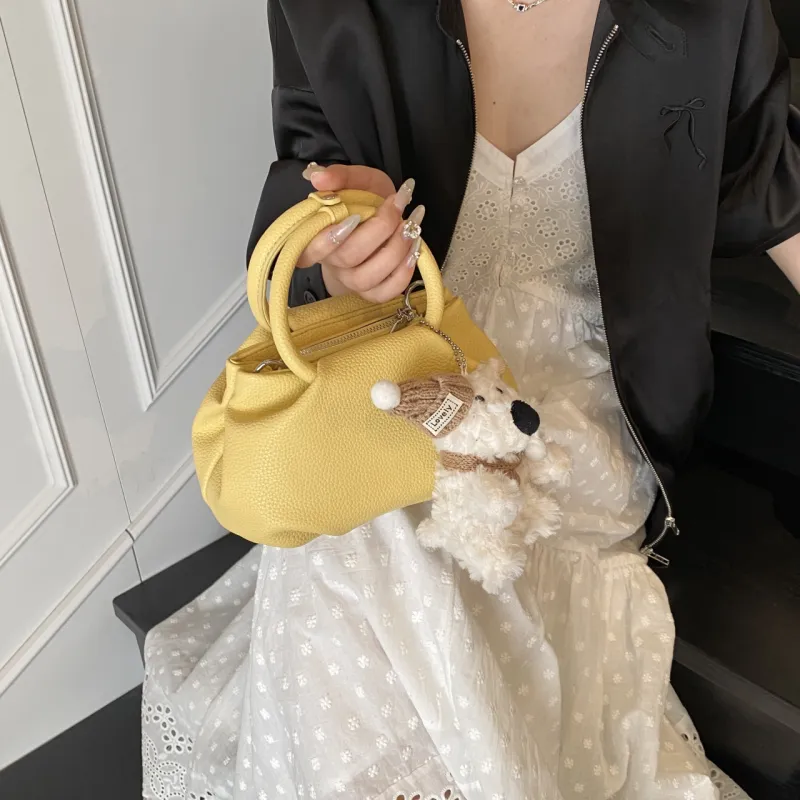 Yalu PU Portable One Shoulder Crossbody Bag Regular Women's Black/Blue/Yellow/White-17