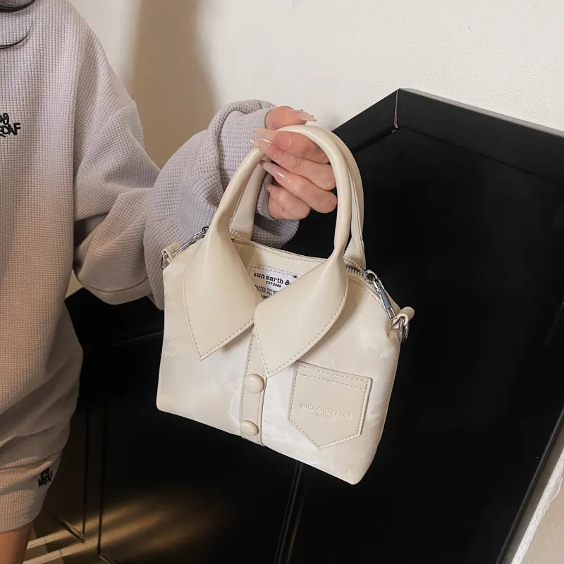 Yalu PU Handbag, Shoulder Bag, Crossbody Bag Regular Women's Black/Ecru/Pink/Silver/White Khaki-10