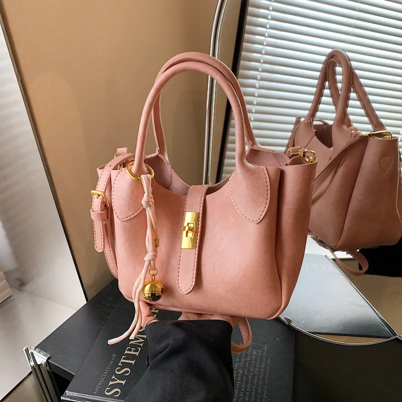 Yalu PU Shoulder Bag, Crossbody Bag, Handbag Regular Women's White/Pink/Black-13