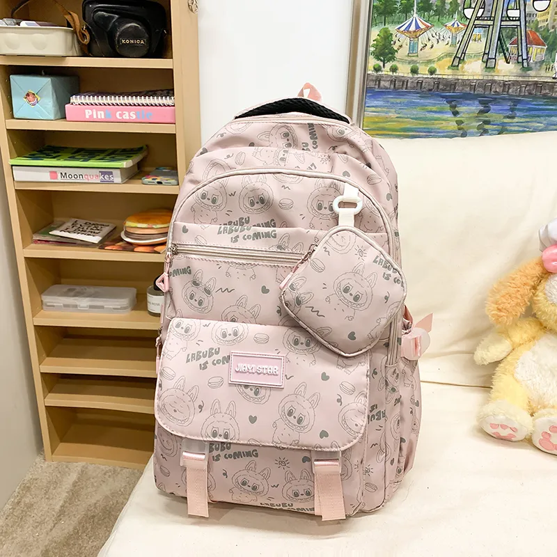 Yalu Nylon Backpack Unisex Multicolor-11