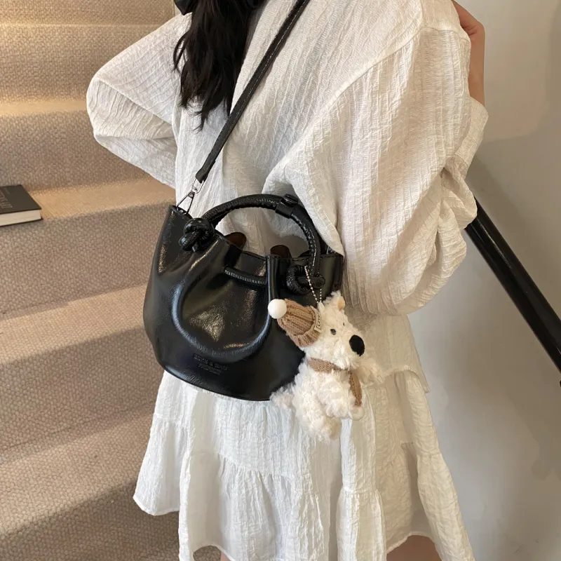Yalu PU Bucket Bag, Handheld Shoulder Bag, Crossbody Bag, Handbag Regular Women's Multicolor-11