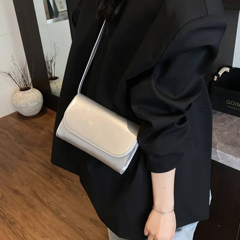 Yalu PU Handbag Women's Silver/Black/Red/Pink/White-4
