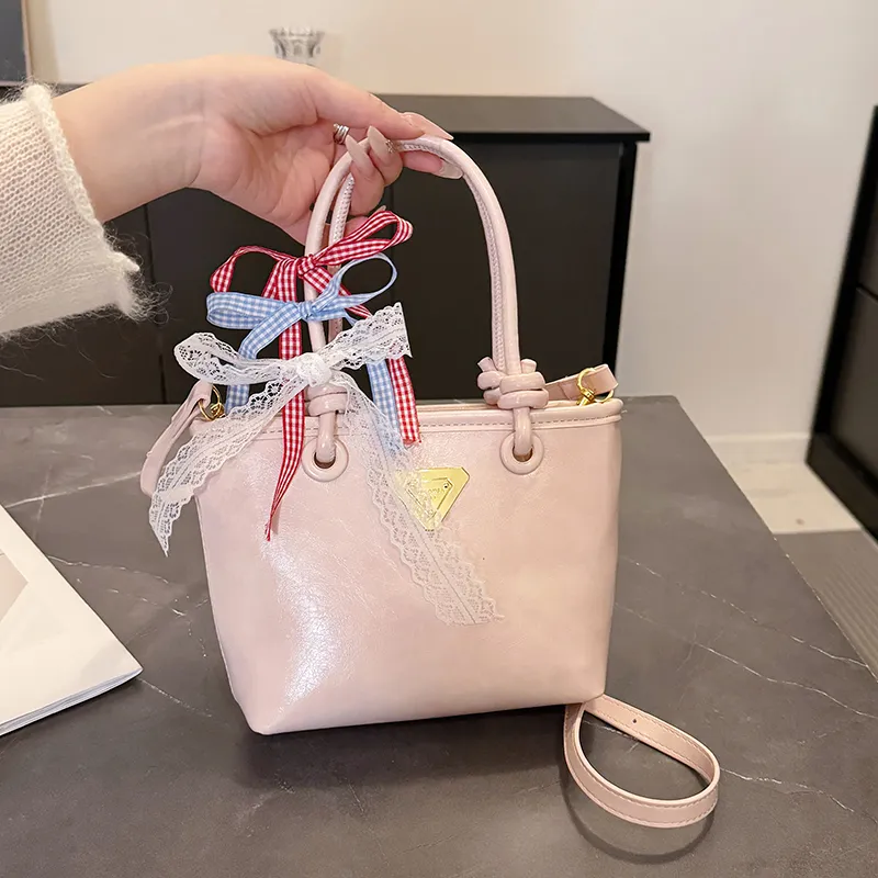 Yalu PU One Shoulder Handbag Women's Black/Blue/Ecru/Pink-27