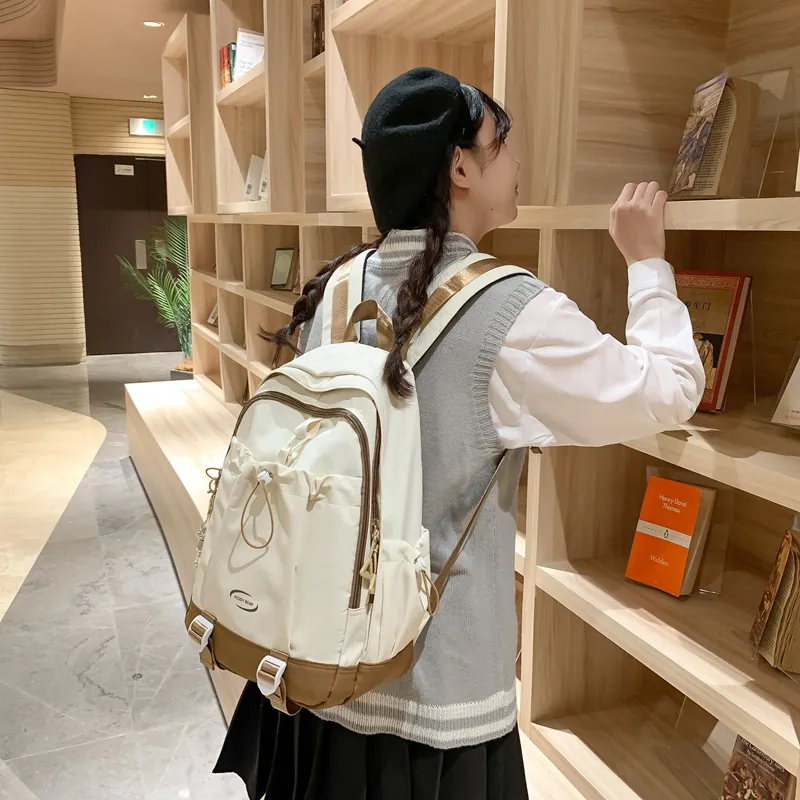 Yalu Nylon Backpack Unisex Multicolor-19