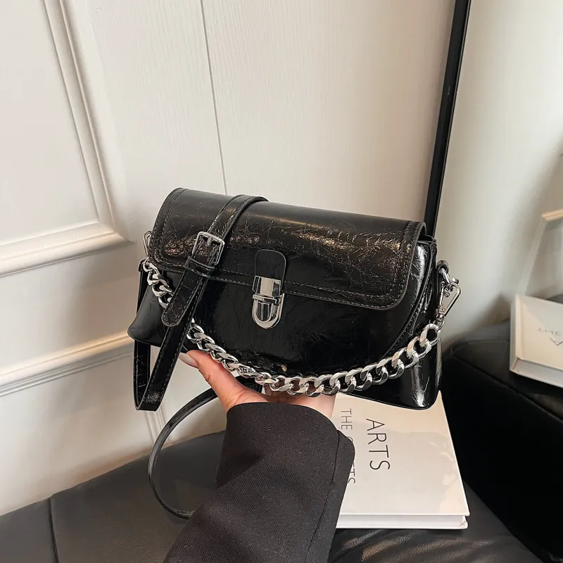 Yalu PU Handbag Women's Silver/Ecru/Khaki/Green/Black-31