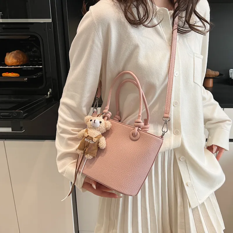 Yalu PU Handbag, Shoulder Bag, Crossbody Bag Regular Women's Black/White/Apricot/Pink-18
