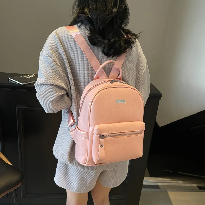 Yalu PU Backpack Women's Black/Brown/Pink/Gray/Ecru-16