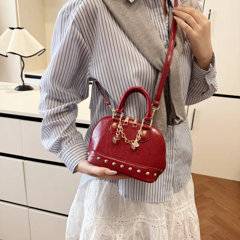 Yalu PU Shoulder Bag, Crossbody Bag, Handbag Women's Black/Red/Gold/Silver-12