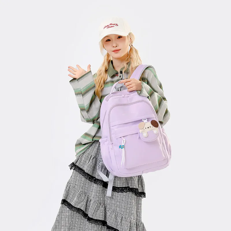 Yalu Polyester Backpack Unisex Multicolor-13