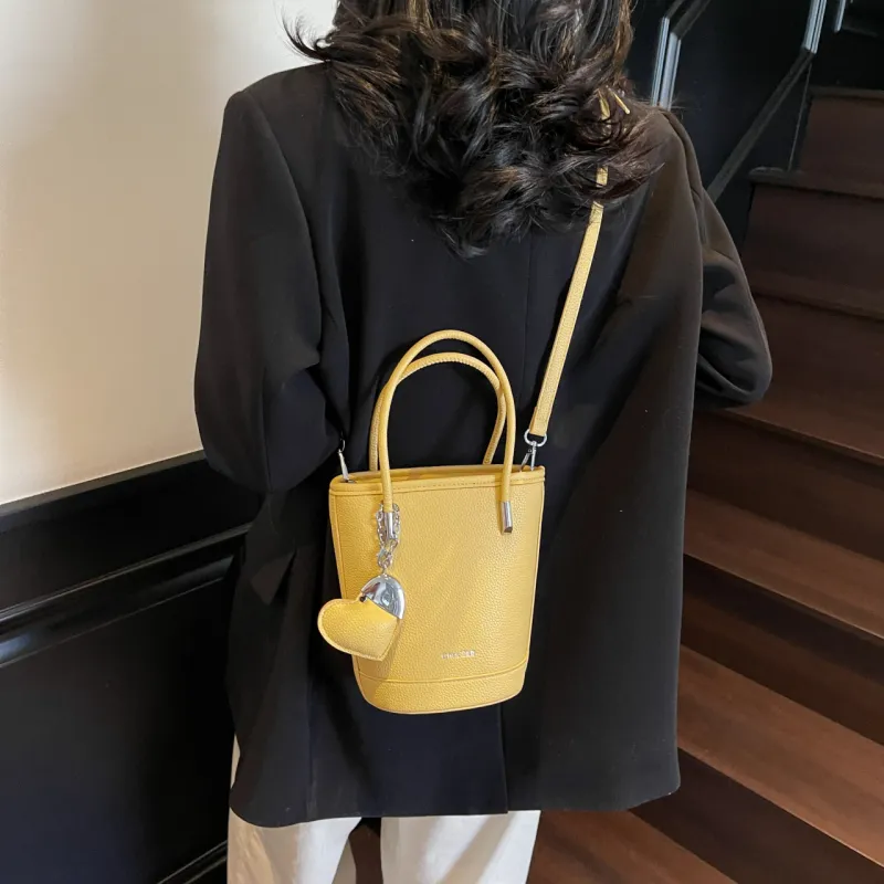 Yalu PU Bucket Bag, Shoulder Bag, Handbag Women's Multicolor-26