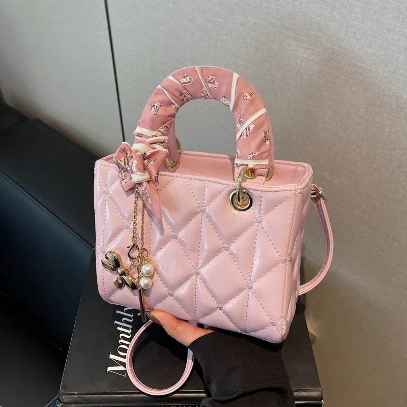 Yalu PU Shoulder Bag, Crossbody Bag, Handbag Regular Women's Black/Ecru/Pink/Burgundy-16
