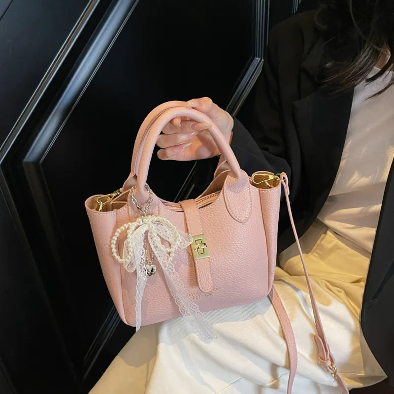 Yalu PU Shoulder Bag, Crossbody Bag, Handbag Women's Black/Ecru/Pink/Blue-20