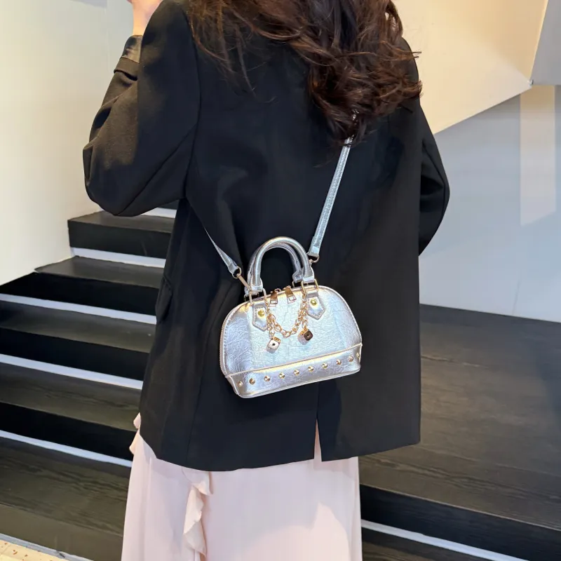 Yalu PU Shoulder Bag, Crossbody Bag, Handbag Women's Black/Red/Gold/Silver-25
