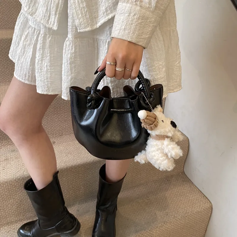 Yalu PU Bucket Bag, Handheld Shoulder Bag, Crossbody Bag, Handbag Regular Women's Multicolor-13